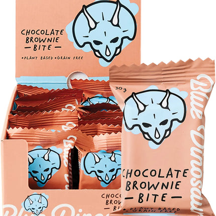 Blue Dinosaur Bite 18x30g blue dinosaur protein bars bite size snack bar option