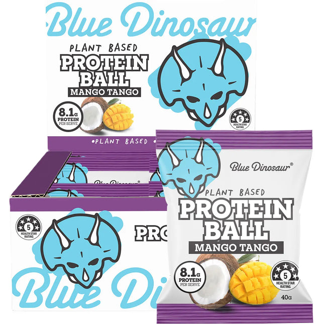 Blue Dinosaur protein ball 12x40g box healthy blue dinosaur protein bars snack bar option