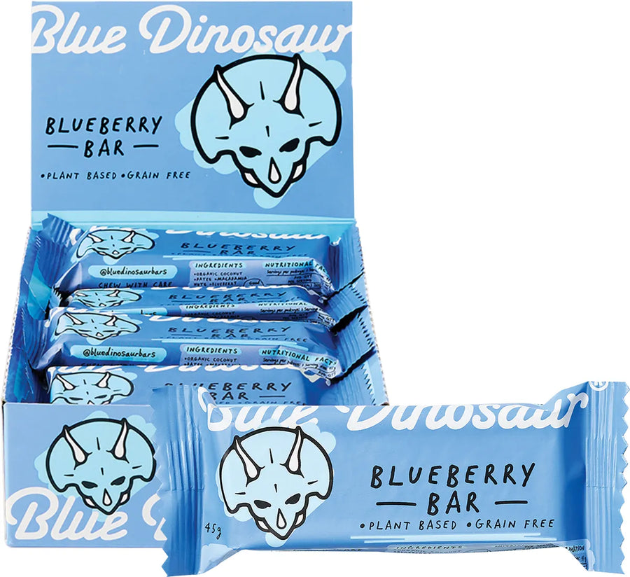 Blue Dinosaur Snack Bar Blueberry bar