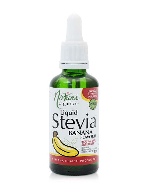Nirvana Organics Liquid Stevia in Banana flavor 50ml