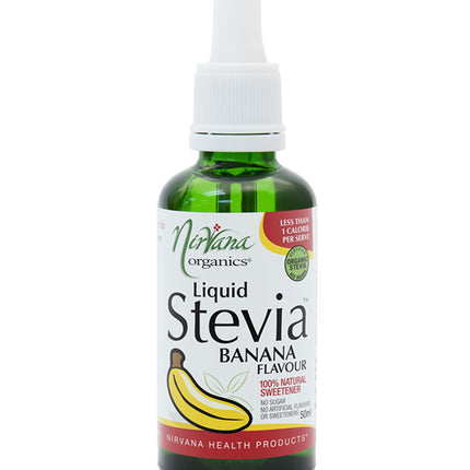 Nirvana Organics Liquid Stevia in Banana flavor 50ml