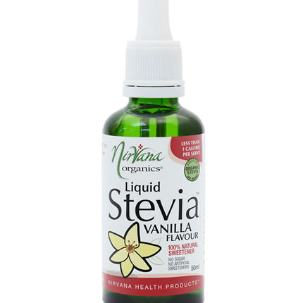Nirvana Organics Liquid Stevia Vanilla 50ml bottle