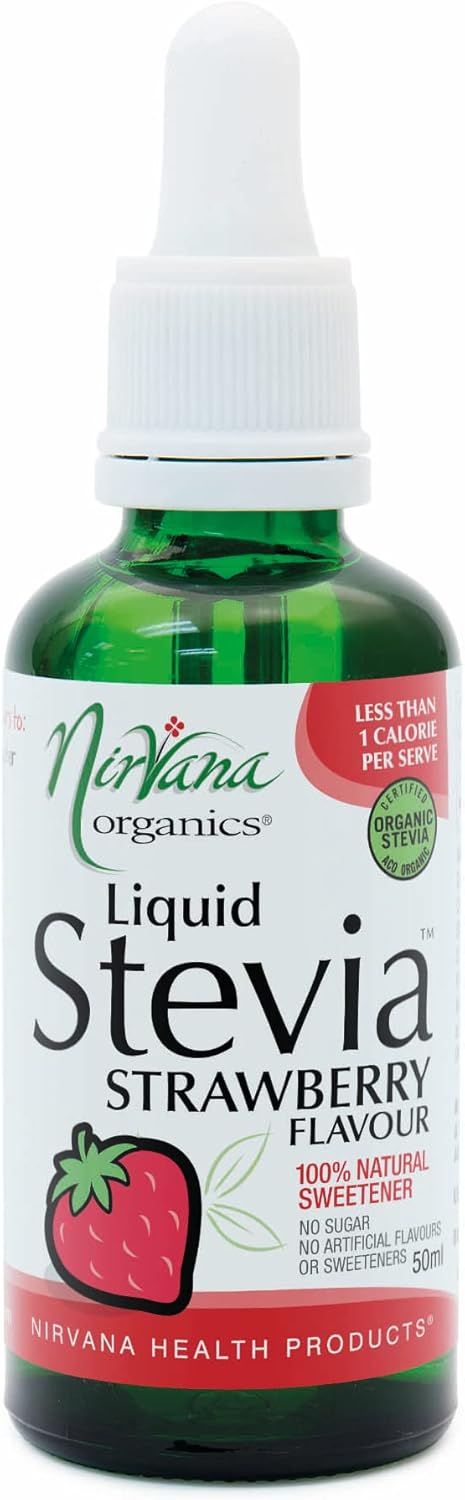 Nirvana Organics liquid stevia in strawberry flavor 50ml