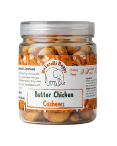 Naturalli Happi Butter Chicken Cashews in a vibrant package