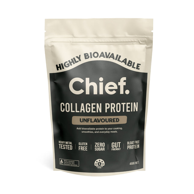 Chief Nutrition Grass-Fed Collagen Protein Powder - Unflavoured 450g
