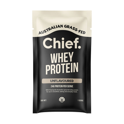 Chief Nutrition Chief Whey Protein Concentrate Sachet - Unflavoured 30g x 10