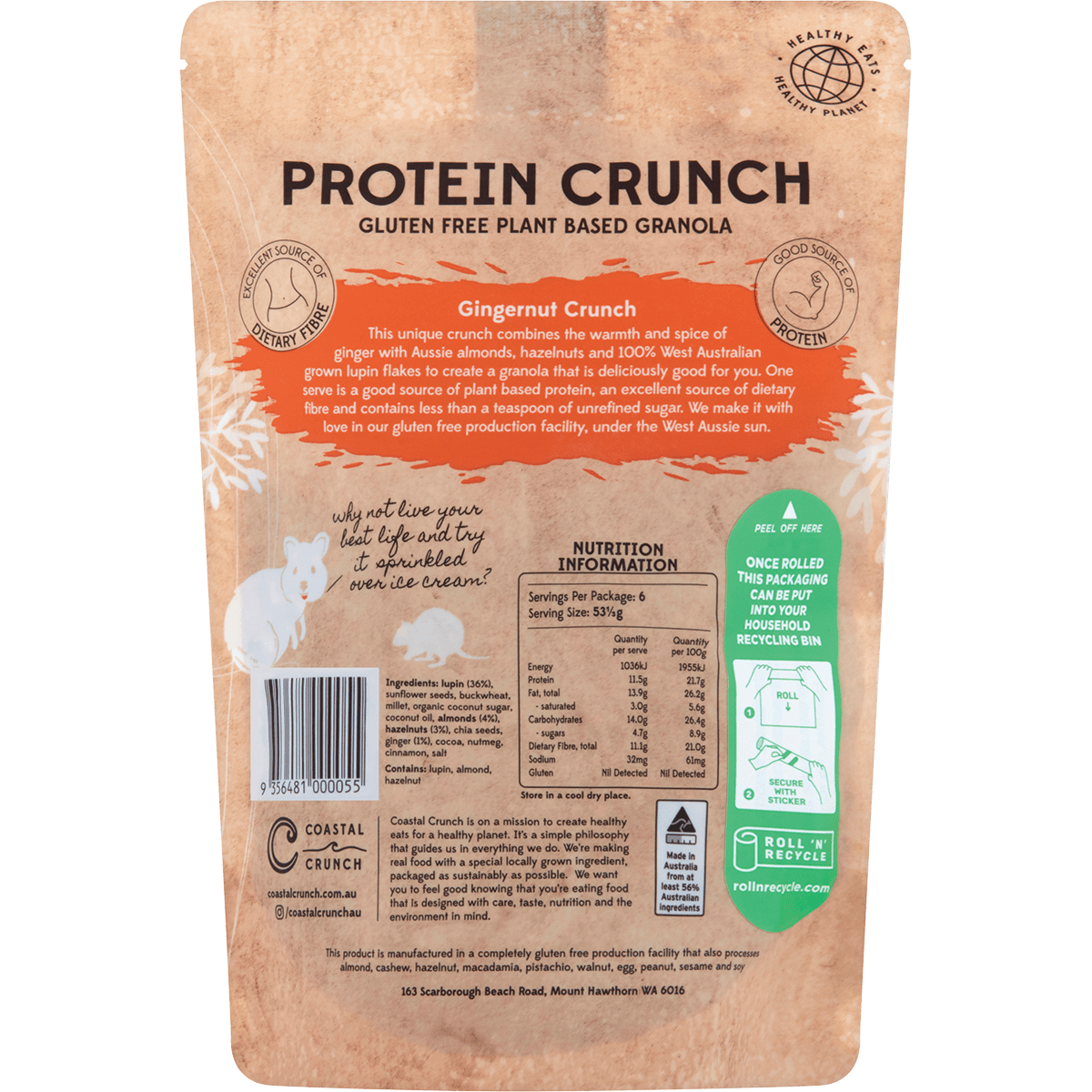 Protein Crunch Granola Gingernut Crunch