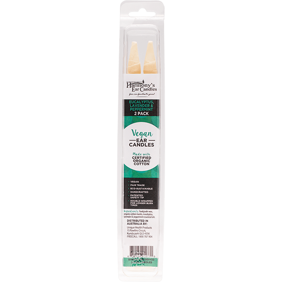 Vegan Ear Candles Eucalyptus, Lavender & Peppermint