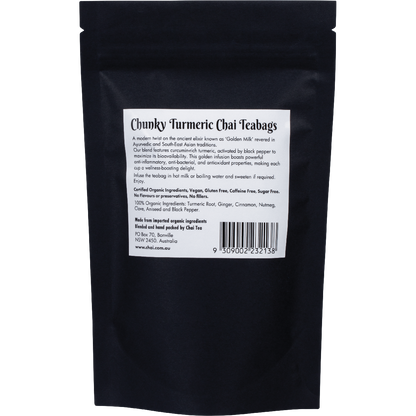 Organic Chunky Turmeric Chai Tea Bags