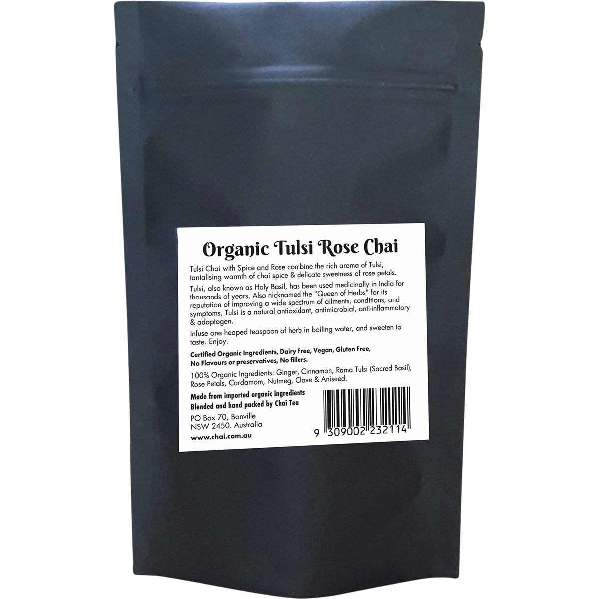 Organic Tulsi Rose Chai