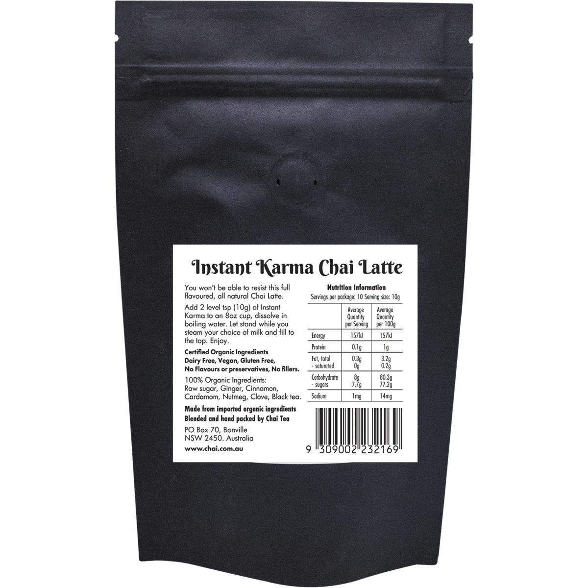 Instant Karma Organic Chai Latte