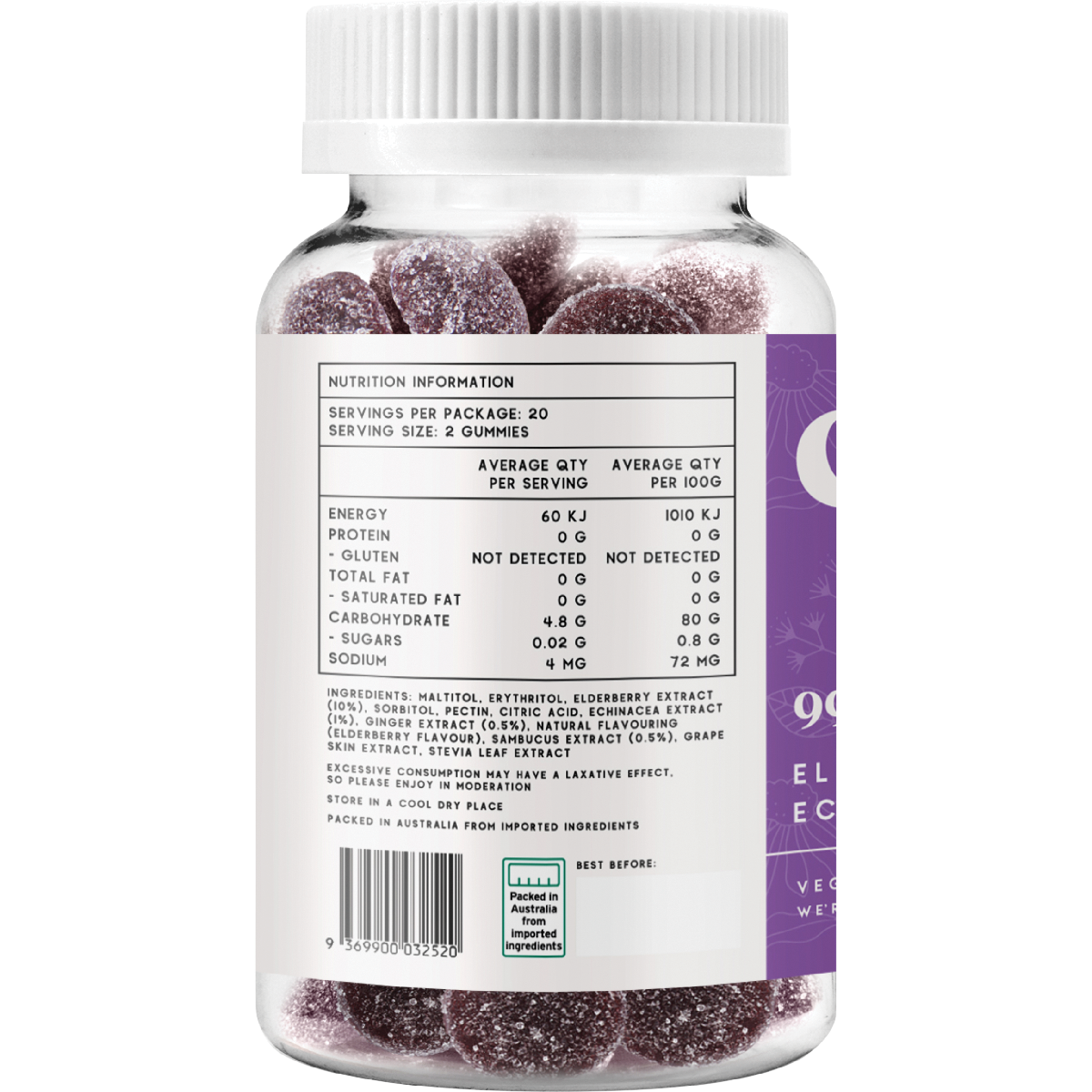 Elderberry and Echinacea Gummies 99% Sugar Free