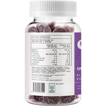 Elderberry and Echinacea Gummies 99% Sugar Free