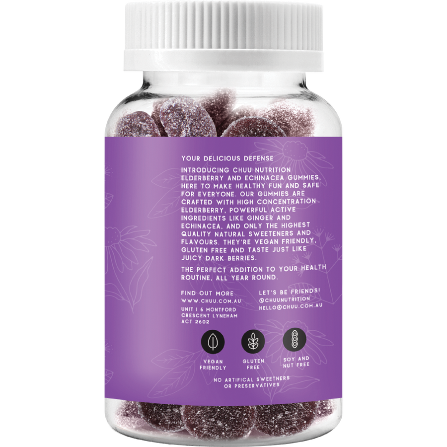 Elderberry and Echinacea Gummies 99% Sugar Free