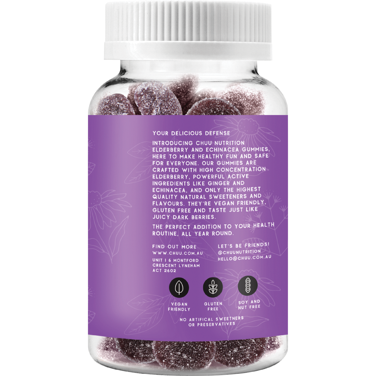 Elderberry and Echinacea Gummies 99% Sugar Free