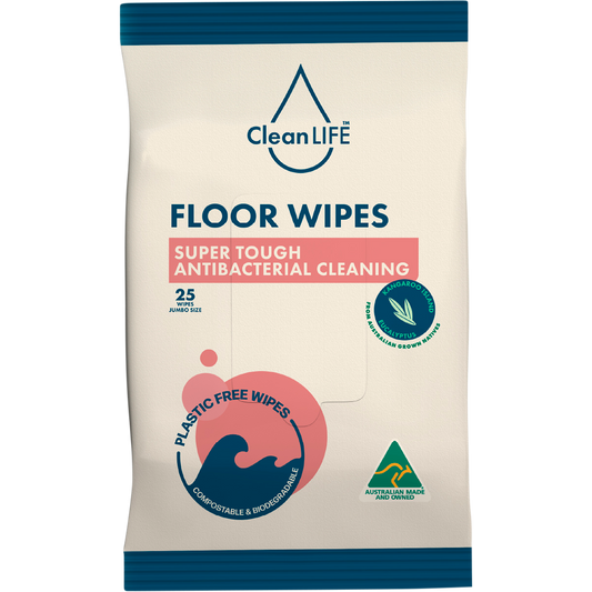 Floor Plastic Free Wipes Antibacterial Cleaning