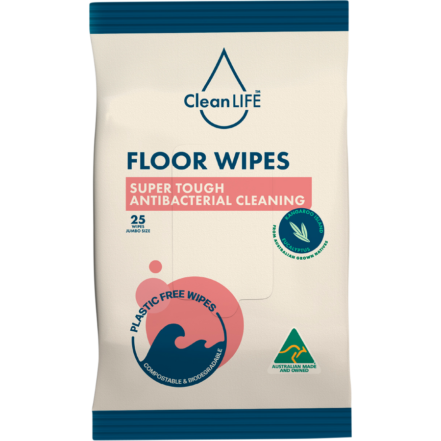 Floor Plastic Free Wipes Antibacterial Cleaning