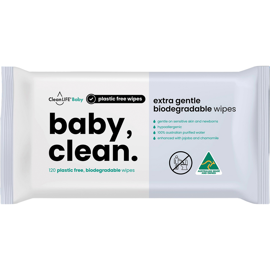Baby Clean Extra Gentle Plastic Free Wipes