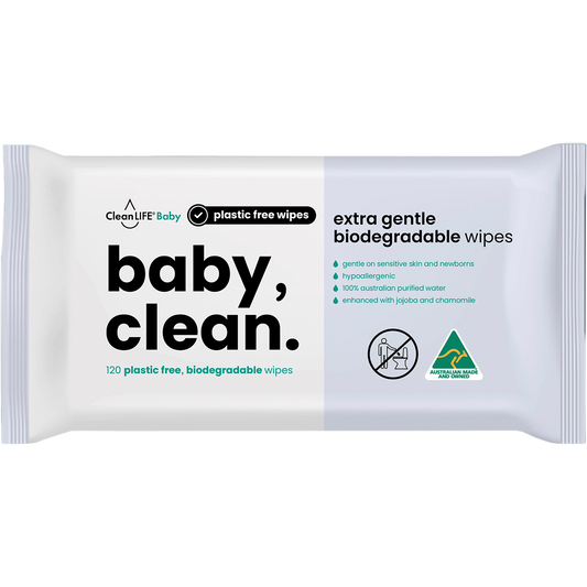 Baby Clean Extra Gentle Plastic Free Wipes
