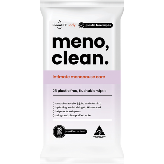 Meno Clean Wipes Flushable Plastic Free Wipes