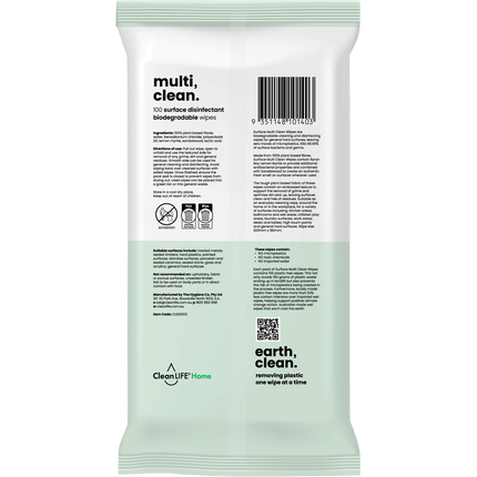 CLEANLIFE Surface Multi Clean Wipes