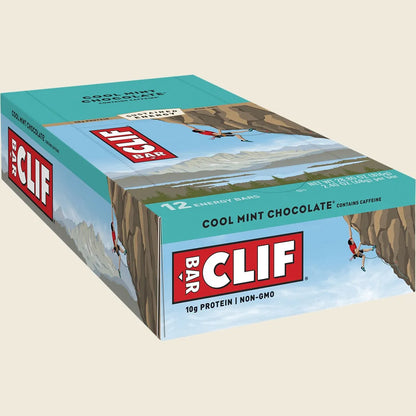 CLIF Energy Bar Cool Mint Choc 49mg Caffeine 12x68g