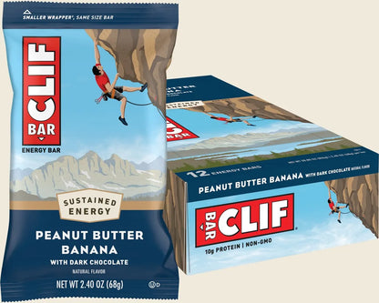 CLIF Energy Bar Peanut Butter Banana with Dark Chocolate 12x68g