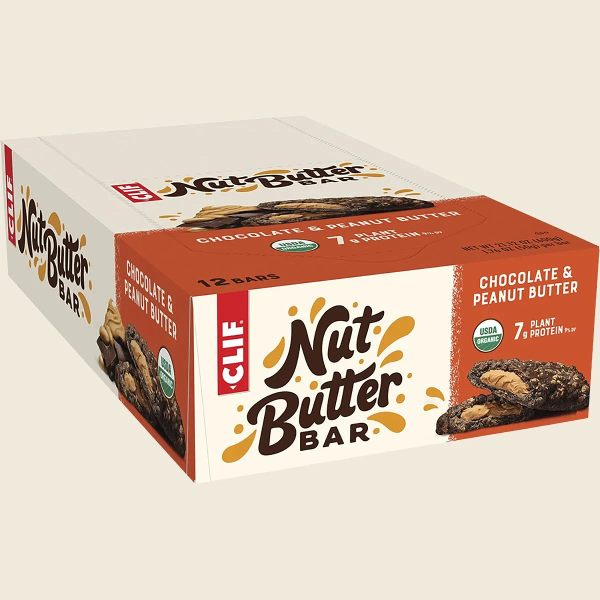 CLIF Nut Butter Bar Chocolate & Peanut Butter 12x50g