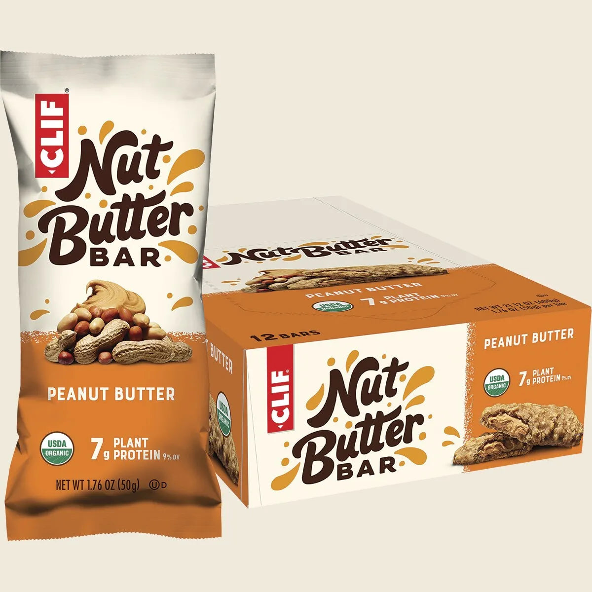 CLIF Nut Butter Bar Peanut Butter 12x50g