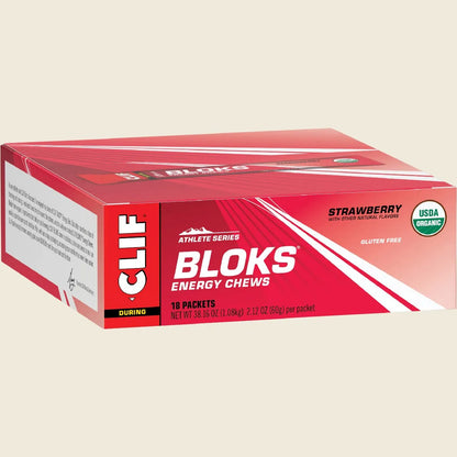 CLIF Bloks Energy Chews Strawberry 18x60g