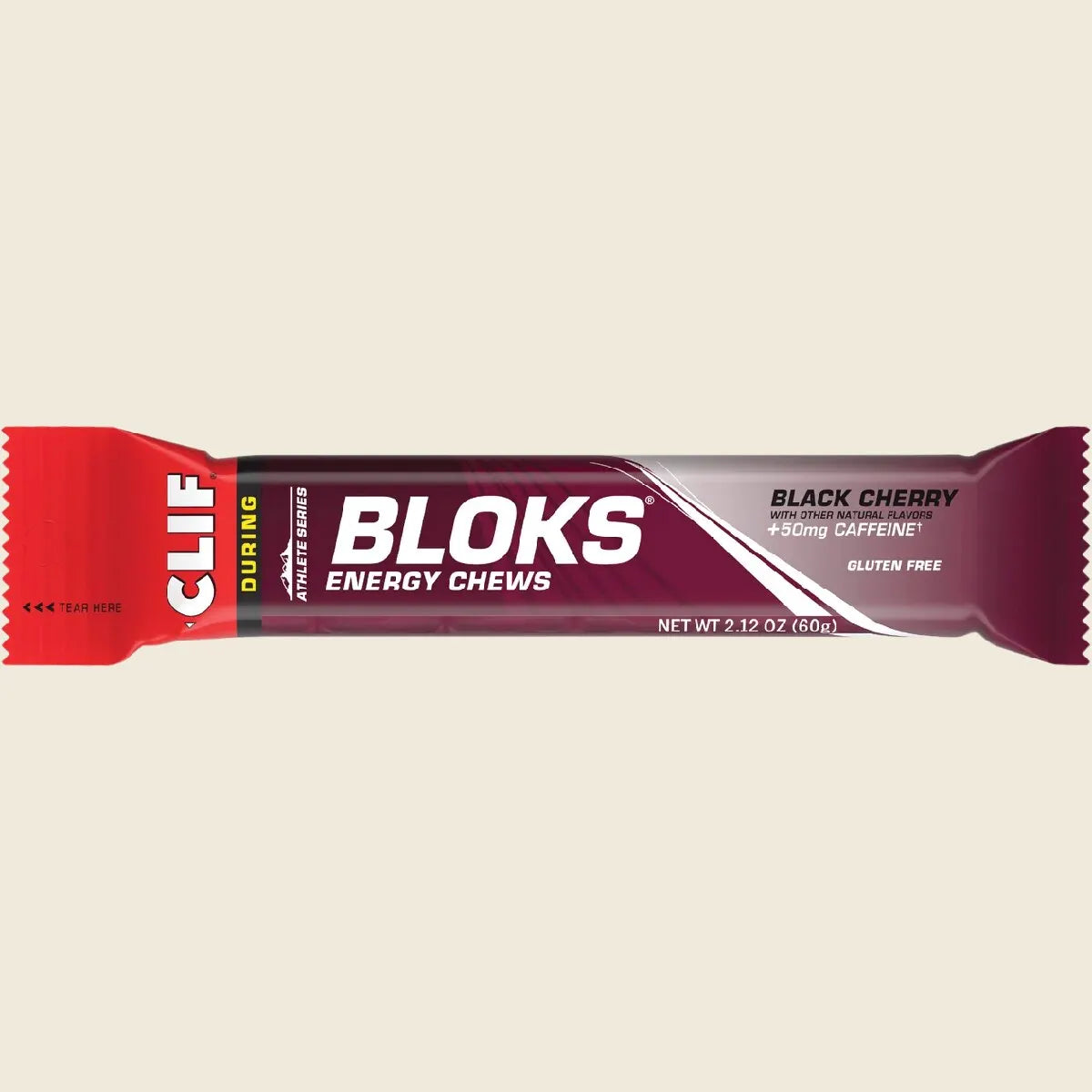 CLIF Bloks Energy Chews Black Cherry 50mg Caffeine 18x60g