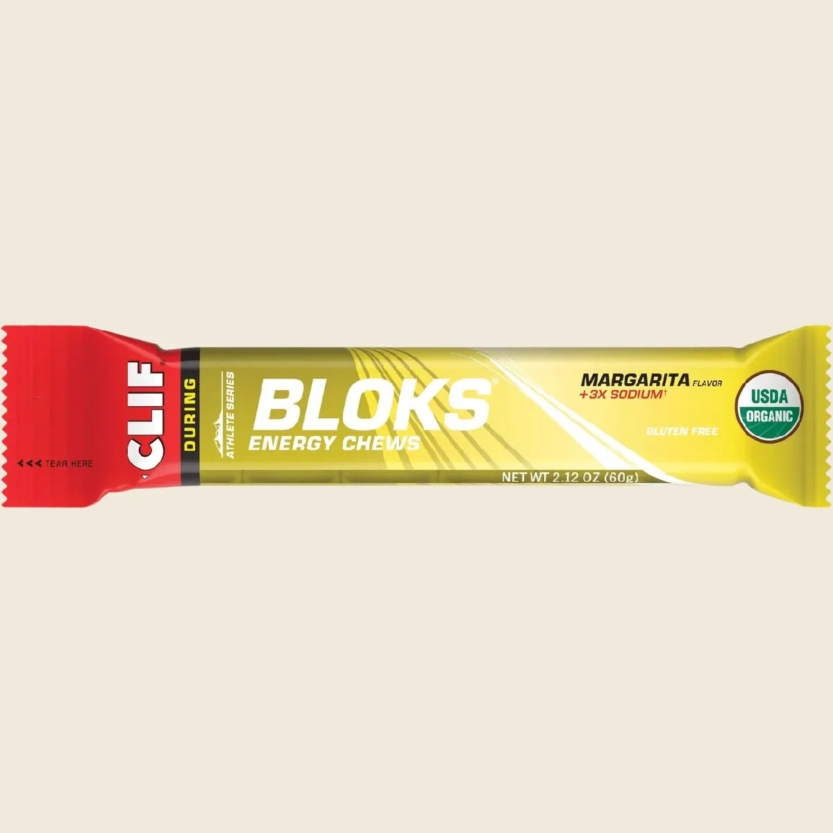 CLIF Bloks Energy Chews Margarita 150mg Sodium 18x60g