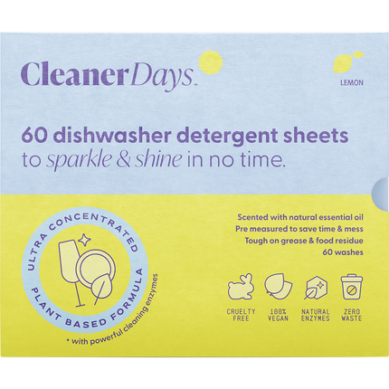 Dishwasher Detergent Sheets Lemon