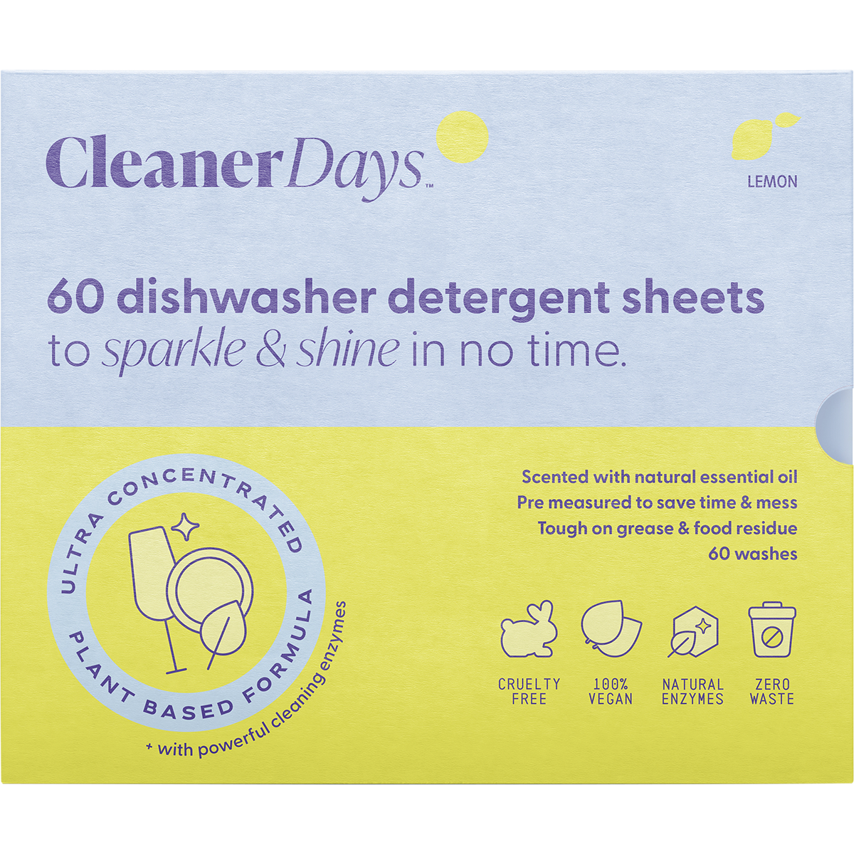 Dishwasher Detergent Sheets Lemon