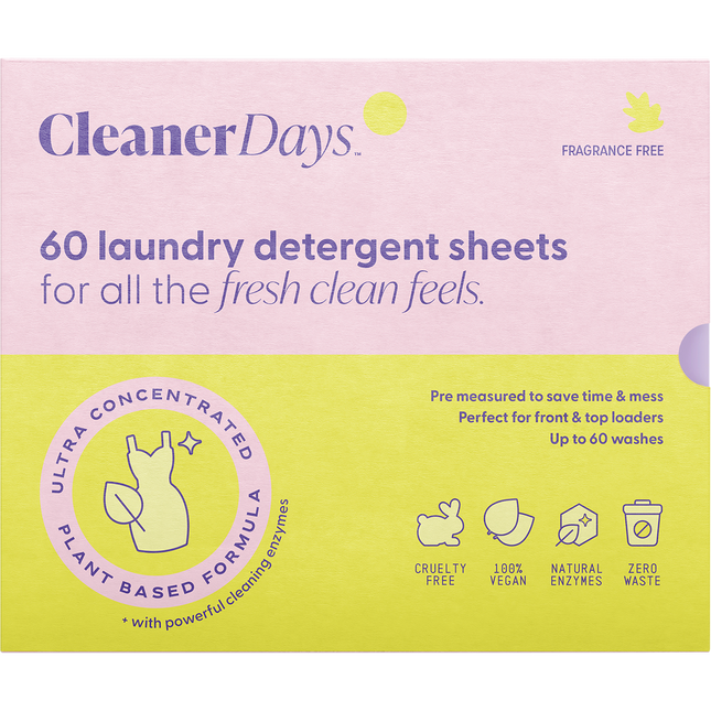 Laundry Detergent Sheets Fragrance Free