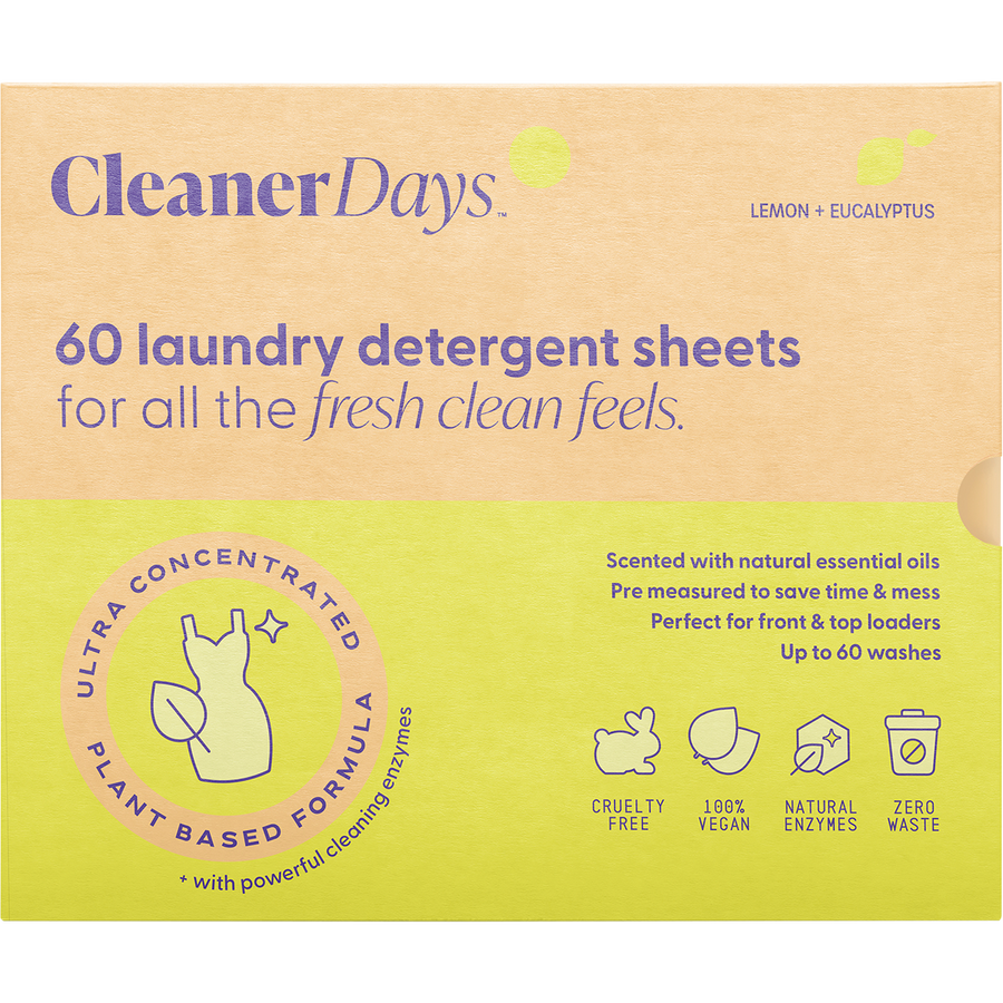 Laundry Detergent Sheets Lemon + Eucalyptus
