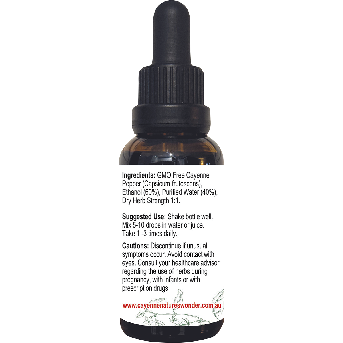 Cayenne Pepper Extract with dropper