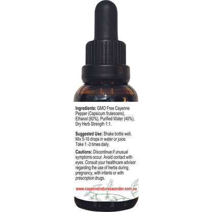 Cayenne Pepper Extract with dropper