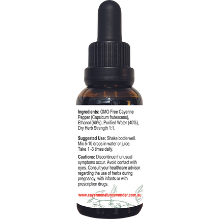Cayenne Pepper Extract with dropper