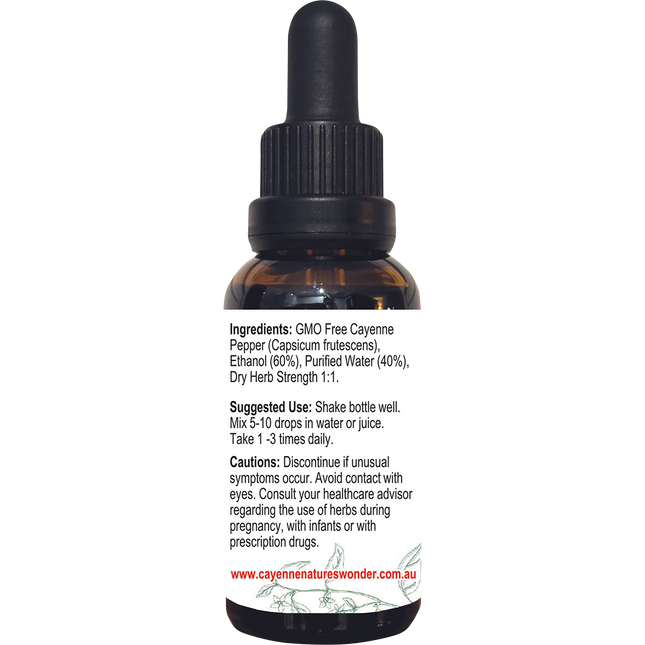 Cayenne Pepper Extract with dropper