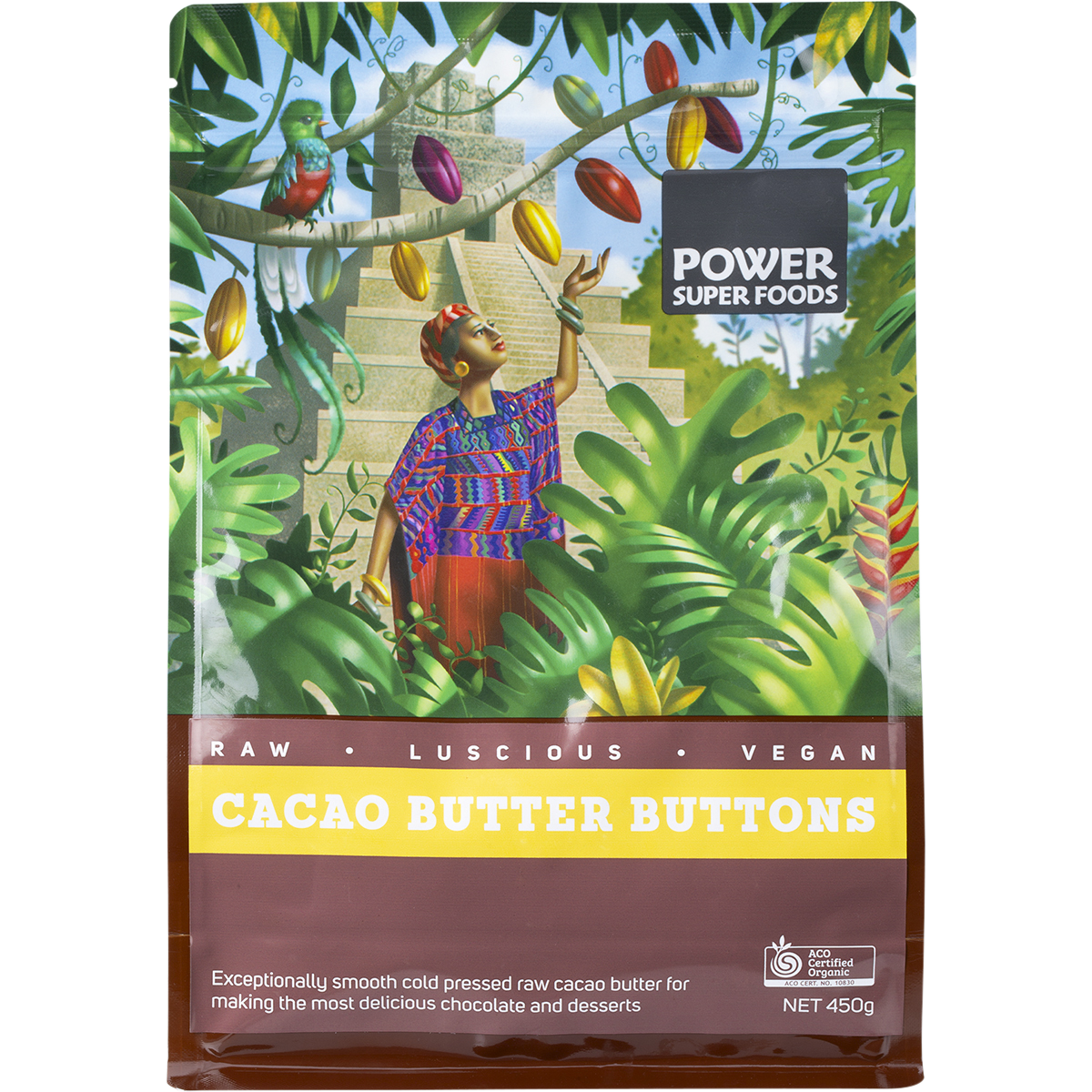Cacao Butter Buttons Raw Certified Organic