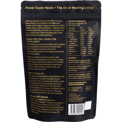 Cacao Gold Powder Certified Organic
