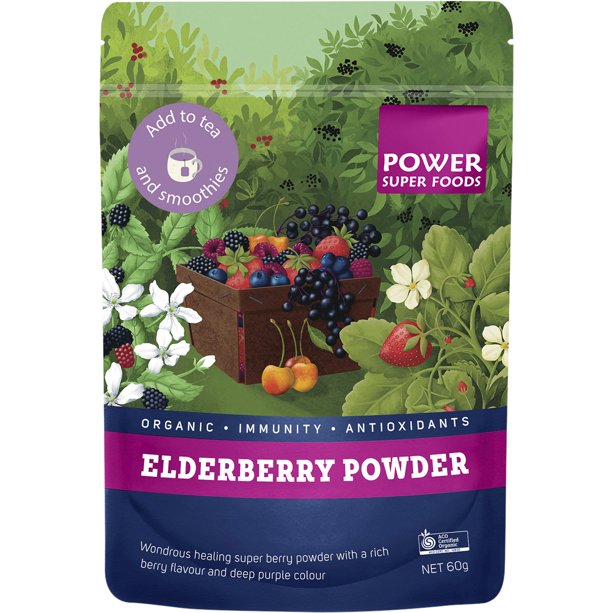 Elderberry Powder Certified Organic