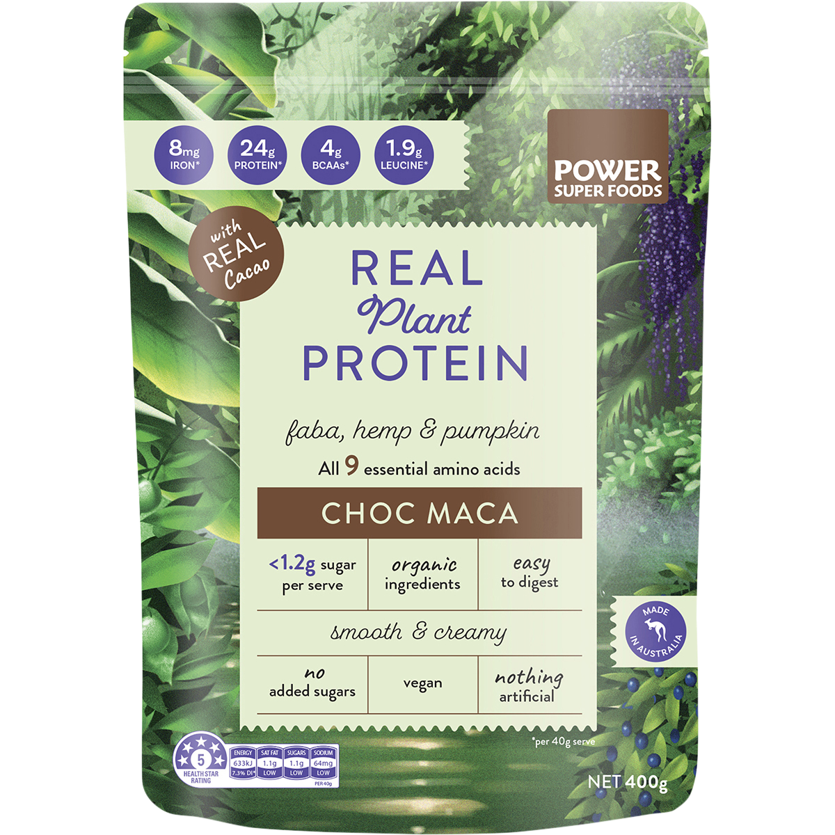 Real Plant Protein Choc Maca
