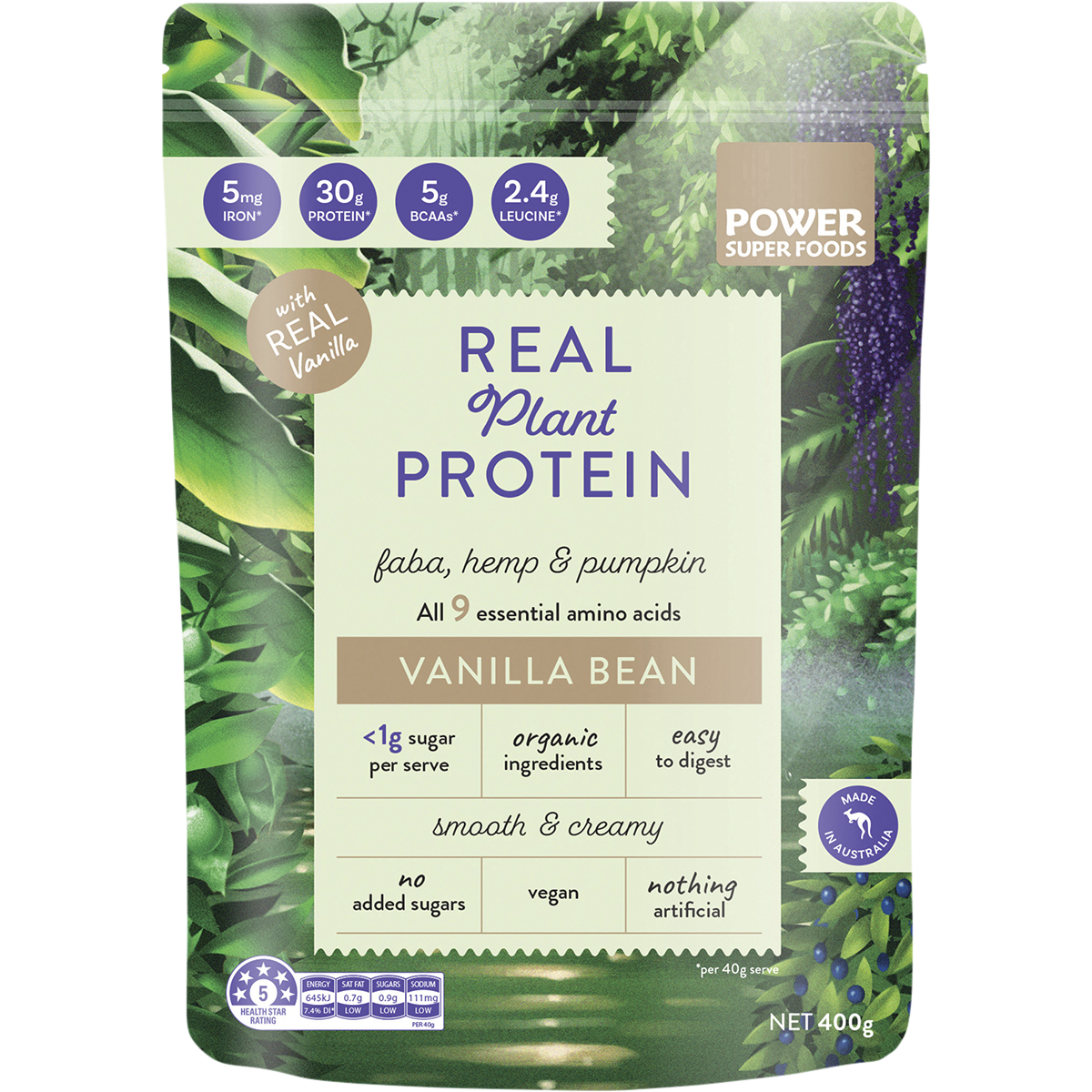 Real Plant Protein Vanilla Bean