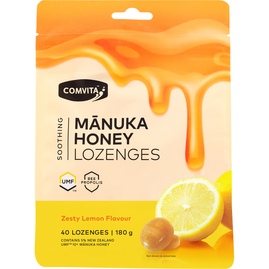 Manuka Honey Lozenges Zesty Lemon