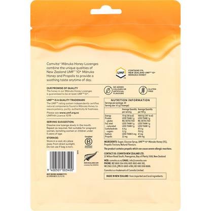 Manuka Honey Lozenges Zesty Lemon