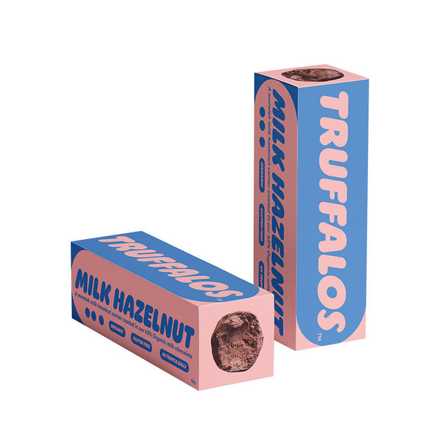 Chow Cacao Truffalos - Milk Hazelnut 4 pack 52g (Pack of 10)