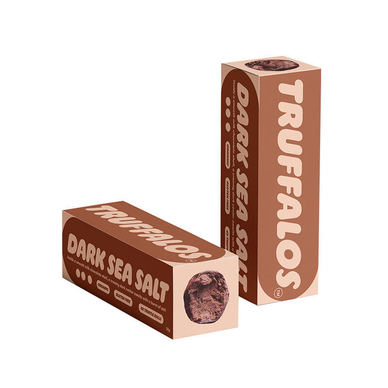 Chow Cacao Truffalos - Dark Sea Salt 4 pack 52g (Pack of 10)