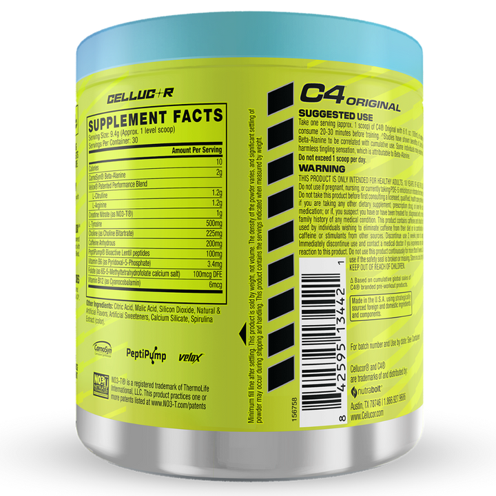 Cellucor C4 Original Pre-workout Blue Raspberry